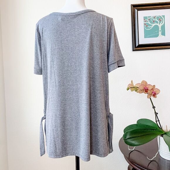 🍋 Soft Surroundings Side Ties Scoop Neck Blouse - Picture 5 of 8